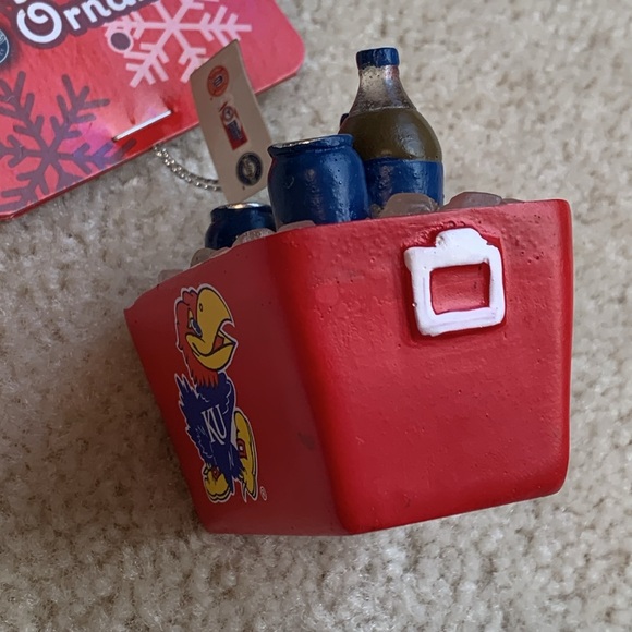 KU - University of Kansas Cooler Ornament, Forever Collectibles Team Ornament - Picture 4 of 10